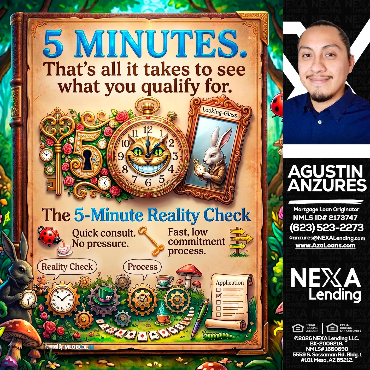 Reality Check! - Agustin Anzures -Mortgage Loan Originator