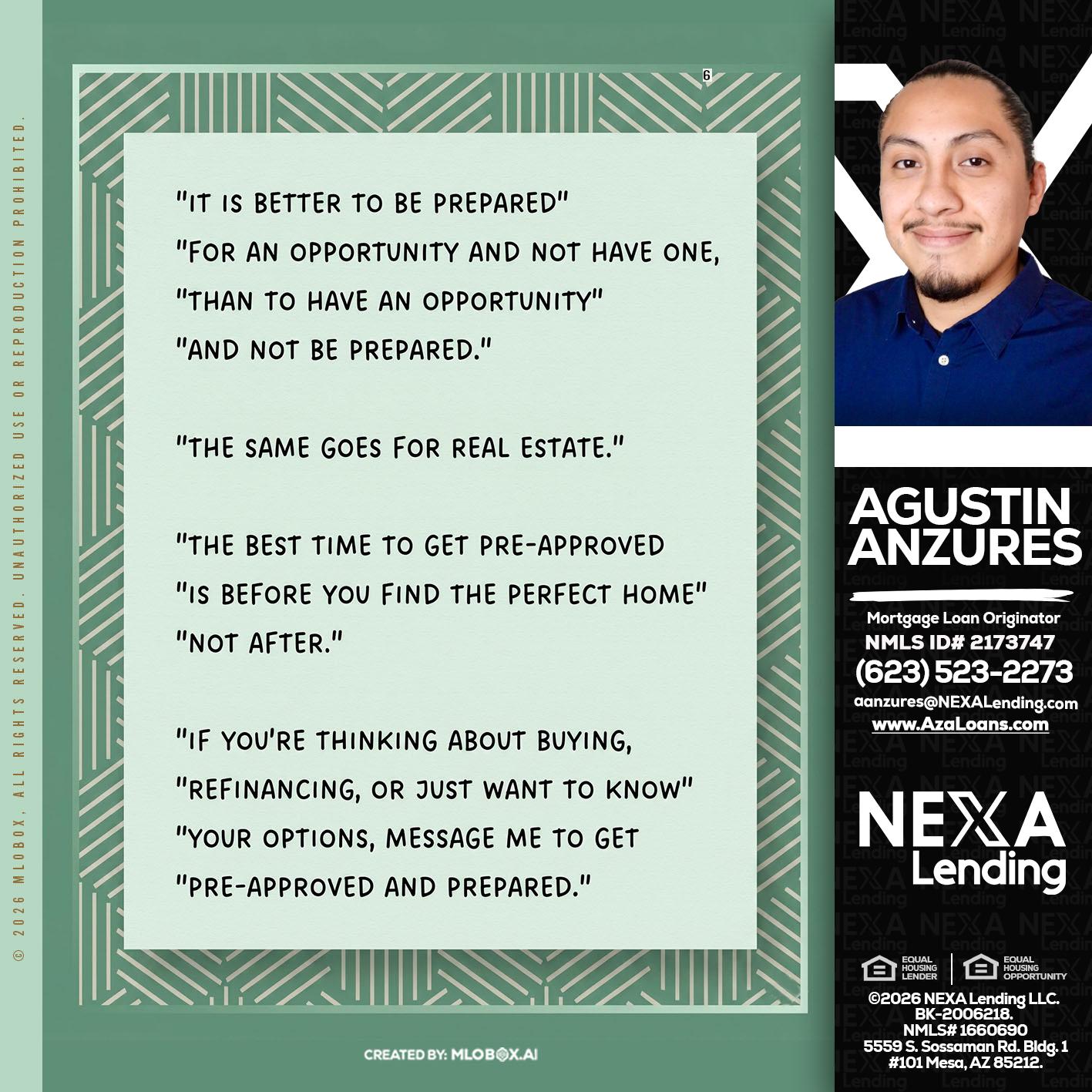 its better - Agustin Anzures -Mortgage Loan Originator