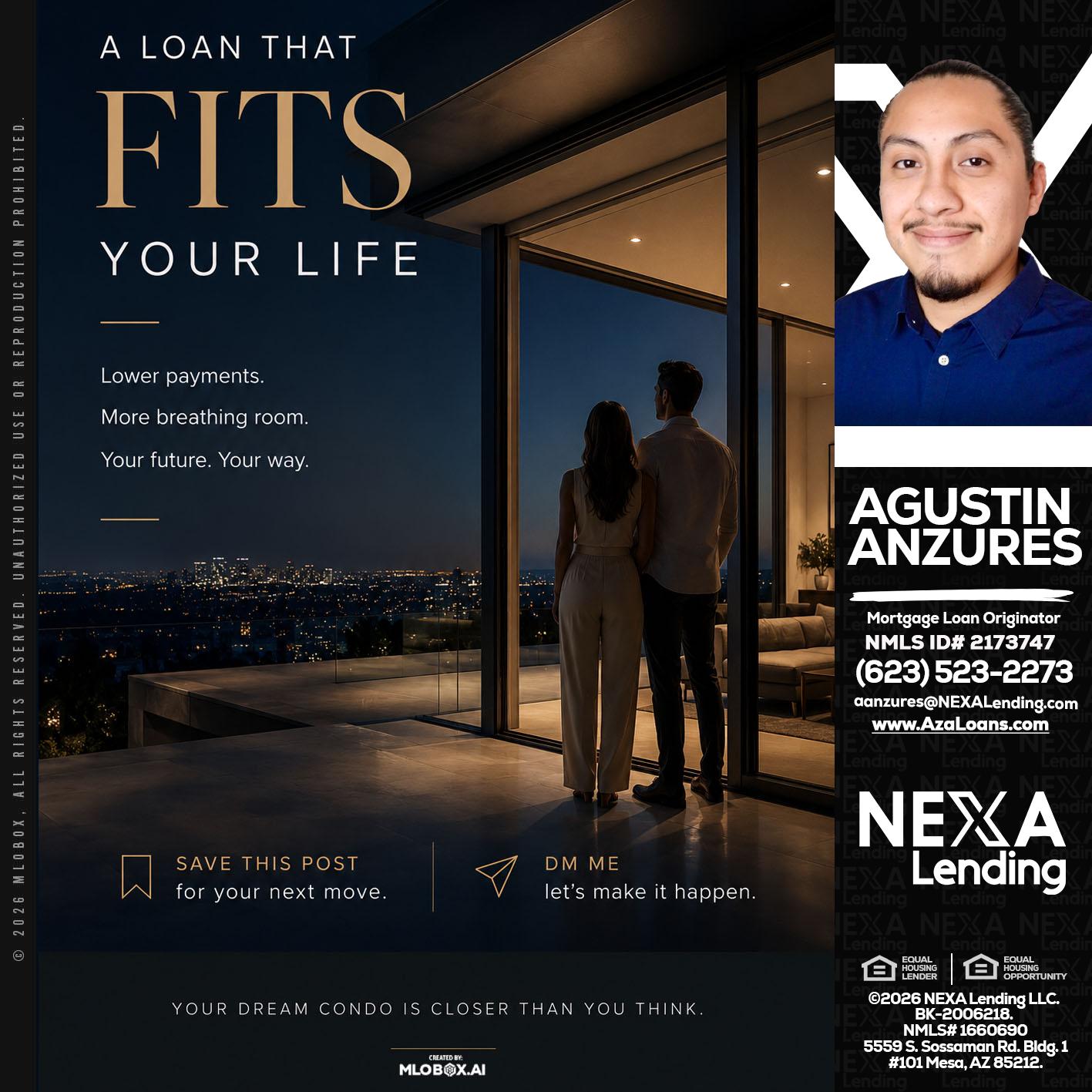 LOANS THAT FIT - Agustin Anzures -Mortgage Loan Originator