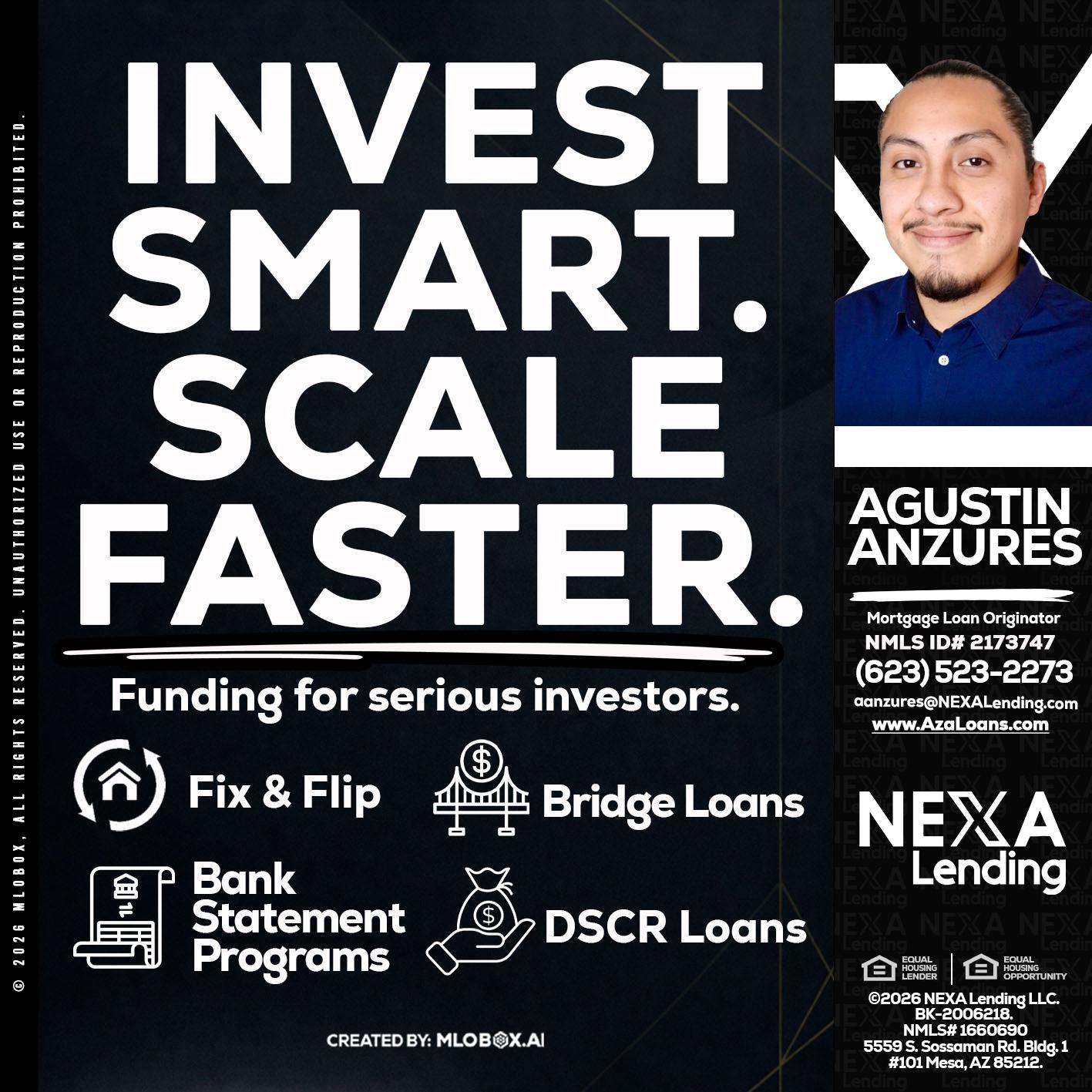 INVEST SMART - Agustin Anzures -Mortgage Loan Originator