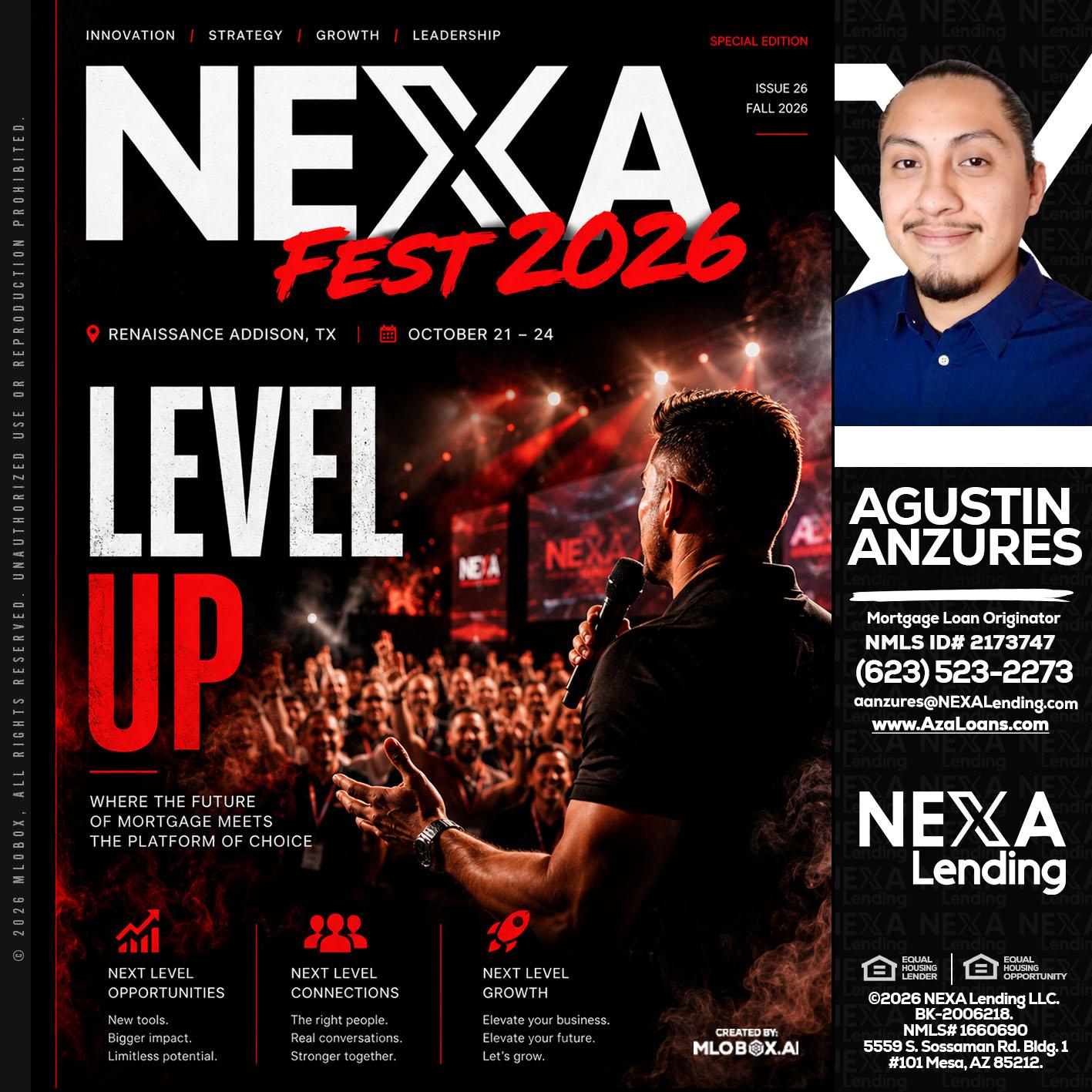 NEXA FEST 2026 - Agustin Anzures -Mortgage Loan Originator