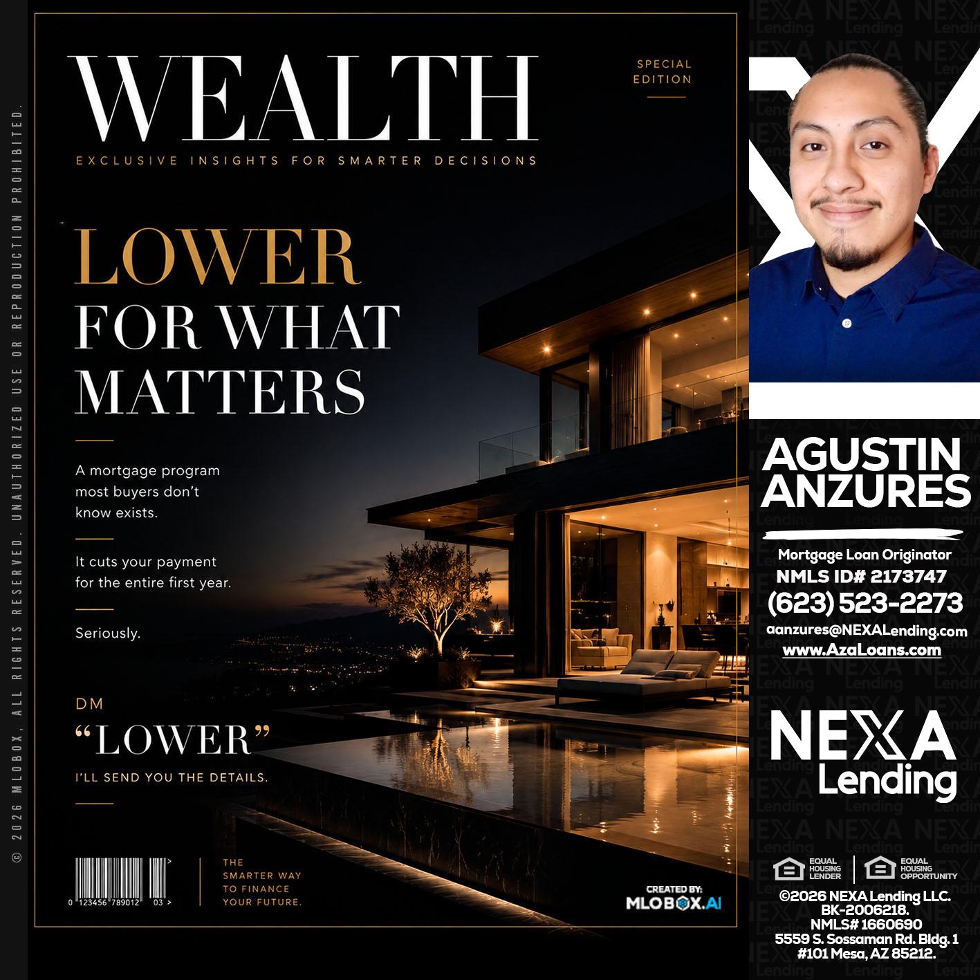 WEALTH - Agustin Anzures -Mortgage Loan Originator